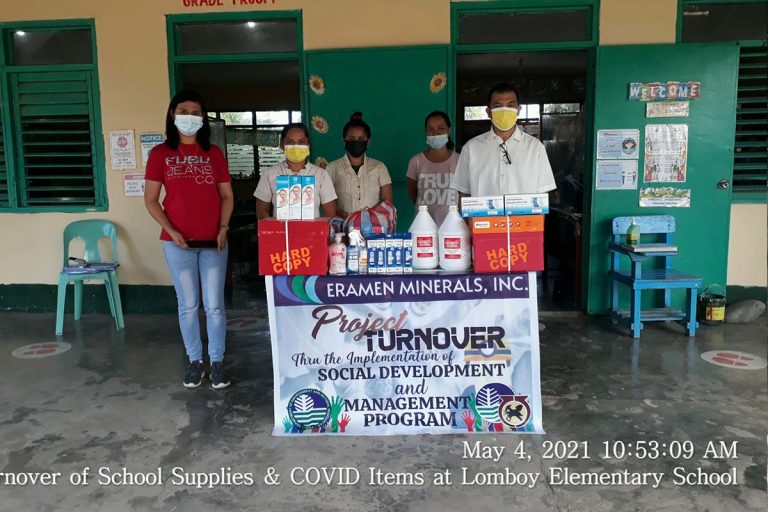 Turnover of School Supplies And Covid Items At Lomboy Elementary School