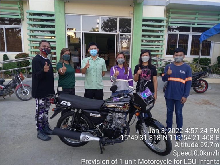 Kawasaki Barako 175 Turnover of Motorcycle - Eramen Minerals Inc