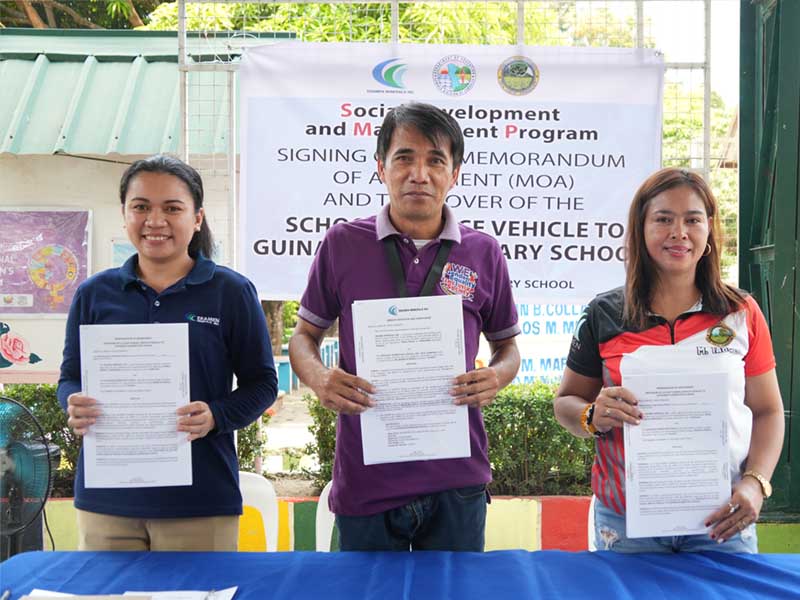 Turns Over School Service Vehicle 2