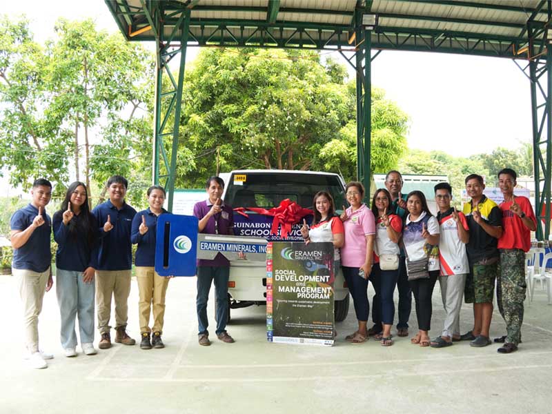 Turns Over School Service Vehicle