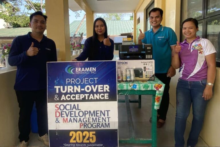 Social Development and Management Program (SDMP) Equipment and educational supplies - Eramen Minerals Inc.